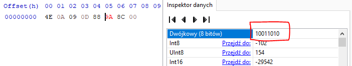 Przykład dla edytora HxD